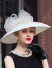 Chic Cosplay Chapeau pour femme en lin ivoire de Toussaint Flapper Déguisements Halloween