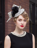 Chic Cosplay Chapeau pour femme en lin ivoire de Toussaint Flapper Déguisements Halloween