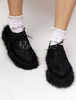 Chic Lolita Chaussures noir avec dentelle Heel-lessstreet style Déguisements Halloween