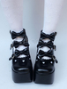 Chic Lolita Chaussures noir avec noeud de polyuréthane / Synthétique street style 9cm Déguisements Halloween
