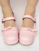 Chic Lolita Chaussures rose clair unicolore de polyuréthane / Synthétique street style 4.5cm Déguisements Halloween