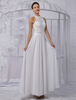 Chic robe mariage A-ligne dentelle ivoire longueur plancher