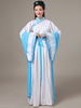 Chinois Costume Femme Robe Blanc Toussaint En Chiffon Ceinture Ensemble
