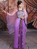 Chinois Costume Violet De Toussaint En Tulle Manteaux Ensemble Déguisements Halloween