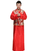 Chinois de Déguisements Halloween Costume marié Dragon brodé rouge Robe antique Costume hommes