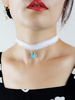Chocker de mariée en dentelle strass Chocker de mariage