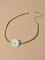 Choker Colliers Daisy Flower Faux Suede Women Jewelry