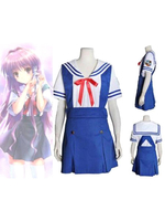Clannad; Nagisa Furukawa Cosplay Costume School Girl uniforme Déguisements Halloween
