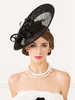 Clapet Costume chapeau fleurs noires strass Decor lin Costume rétro bandeau chapeau Déguisements Halloween