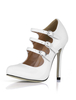 Classic blanc escarpin en rayonne et multi-bracelet