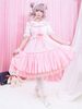 Classic Lolita JSK Robe En Lin Coton à Volants En Dentelle Déguisements Halloween