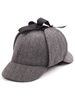 Classic Sherlock Hat Light Brown Color Block Costume de Déguisements Halloween Costume pour femmes Déguisements Halloween