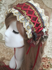 Classique Lolita bandeau Floral dentelle garniture Bow chiffon Lolita coiffure Déguisements Halloween