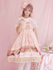 Classique Lolita JSK Robe à Bretelle Imprimé échecs d