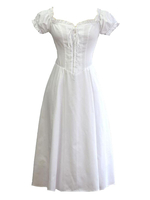 Classique Lolita OP Robe manches bouffantes lacent Volants Lolita Une Robes Piece Déguisements Halloween