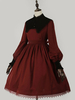 Classique Lolita OP Robe manches longues Lolita One Piece Robes Déguisements Halloween