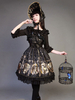 Classique Lolita Robe JSK Neverland Chant De Sirène Imprimé Dentelle À Volants Bow Lolita Jumper Jupe Déguisements Halloween