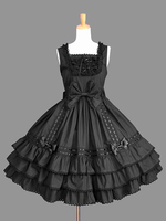 Classique Lolita Robe JSK Volants Rose Lolita Jumper Jupes Déguisements Halloween