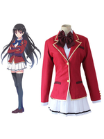 Classroom of the Elite pour femme en tissu uniforme Cravate rouge Déguisements Halloween