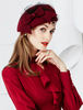 coffure/chapeau rétro bordeaux chapeau pour adultes en laine en laine de fête de fêtes Accessoire Déguisements Halloween