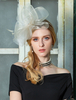 coffure/chapeau rétro de cosplay écru blanche chapeau pour adultes en Rayonne en voile de fêtes de fête Accessoire Déguisements Halloween