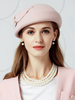 coffure/chapeau rétro de cosplay élégante rose rougissante chapeau pour adultes en laine en laine de fêtes de fête Accessoire Déguisements Halloween