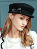 coffure/chapeau rétro de cosplay mode noire chapeau pour adultes en laine en laine de fêtes de fête Accessoire Déguisements Halloween