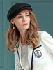 coffure/chapeau rétro de cosplay noire chapeau pour adultes en laine en laine de fête de fêtes Accessoire Déguisements Halloween