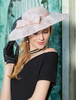 coffure/chapeau rétro de cosplay rose claire chapeau pour adultes en fibre polyester en tulle de fêtes de fête Accessoire Déguisements Halloween