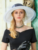 coffure/chapeau rétro de fêtes de fête en voile en tulle en fibre polyester chapeau bleu foncée pour adultes pour femme Déguisements Halloween