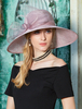 coffure/chapeau rétro Fuchsia Rose chapeau pour adultes en fibre polyester en tulle de fêtes de fête Accessoire Déguisements Halloween