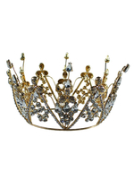 Coiffe de mariage Couvre-chef Accessoire de la couronne Strass Accessoires de cheveux de mariée en métal