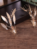 Coiffe De Mariage Or Feuille Papillon Bandeau Strass Accessoires Cheveux De Mariée