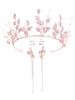 Coiffe De Mariage Tiara En Métal Feuilles Couronne Accessoires De Cheveux De Mariée