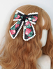 Coiffe Lolita Bandeau en fibre de polyester noir Bowknot Accessoires pour cheveux Lolita