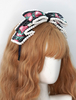 Coiffe Lolita Bandeau Lolita en fibre de polyester noir Bowknot