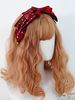 Coiffe Lolita Bourgogne Polyester Fibre Bowknot Accessoires pour cheveux Lolita