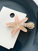 Coiffe Lolita Douce Étoiles Rose Imprimer Épingle à Cheveux Bandeau Lolita Acrylique Déguisements Halloween