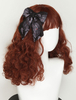 Coiffe Lolita Noir Argent Polyester Fibre Bowknot Accessoires De Cheveux Lolita