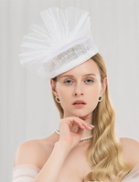 Coiffe Vintage Femme Chapeau Royal Lin Coiffe Déguisements Halloween