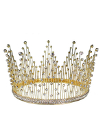 Coiffes Accessoire De Mariage Rétro Couronne Chapeaux Strass Accessoires De Cheveux En Métal Pour La Mariée