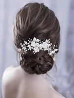 Coiffes Accessoires de cheveux en métal de mariage pour la mariée
