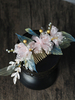 Coiffes Chapeaux de mariage Accessoires de cheveux de mariée perlés Fleur rose