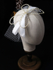 Coiffes Chapeaux De Mariage Bowknot Cristal Imitation Perle Dentelle Blanc Accessoires De Cheveux De Mariée