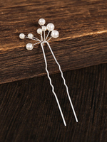 Coiffes de mariage Accessoires de cheveux de mariée en métal blanc