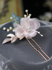 Coiffes de mariage chapeaux accessoires de cheveux roses en métal pour la mariée