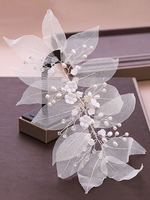 Coiffes de mariage Chapellerie Fleur Métal Accessoires de cheveux de mariée
