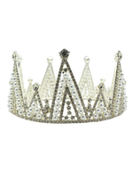 Coiffes de mariage Couvre-chef Accessoire de couronne rétro Accessoires de cheveux de mariée en métal perlé