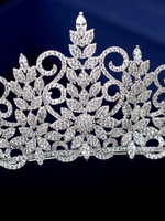 Coiffes de mariage Couvre-chef Couronne accessoires de mariée zircon Accessoires cheveux