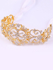 Coiffes de mariage Couvre-chef Strass Accessoires de cheveux de mariée en métal